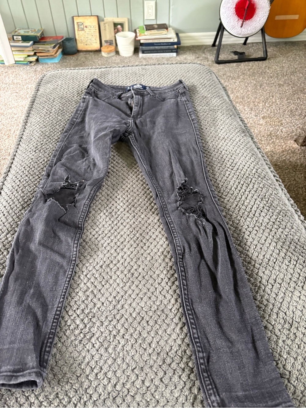 Hollister womens Skinny Jeans in Charcoal Grey
